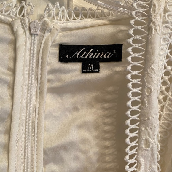 Zimmermann style cotton embroidered dress size M - Picture 4 of 9